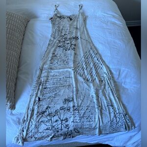 Desigual White and Black Maxi Dress